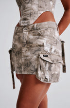 Billie Mini Skirt - Camo Print - Napalia