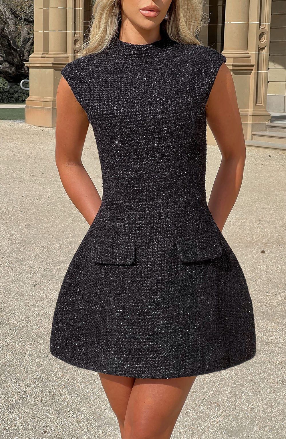 Blake Mini Dress - Black - Napalia