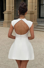 Blake Mini Dress - Ivory - Napalia