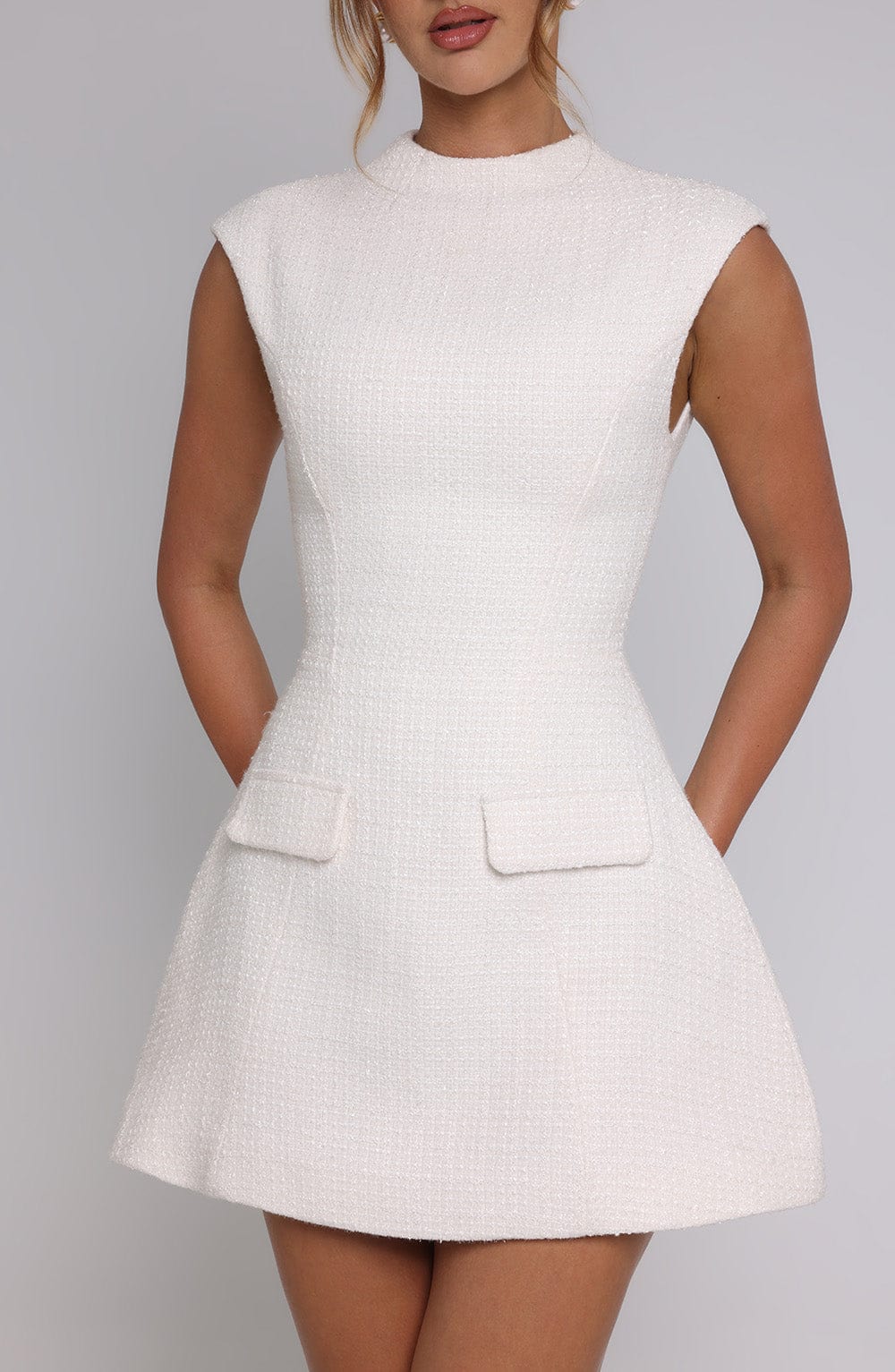 Blake Mini Dress - Ivory - Napalia