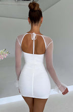 Brea Mini Dress - White - Napalia