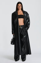 Bridget Trench Coat - Black - Napalia