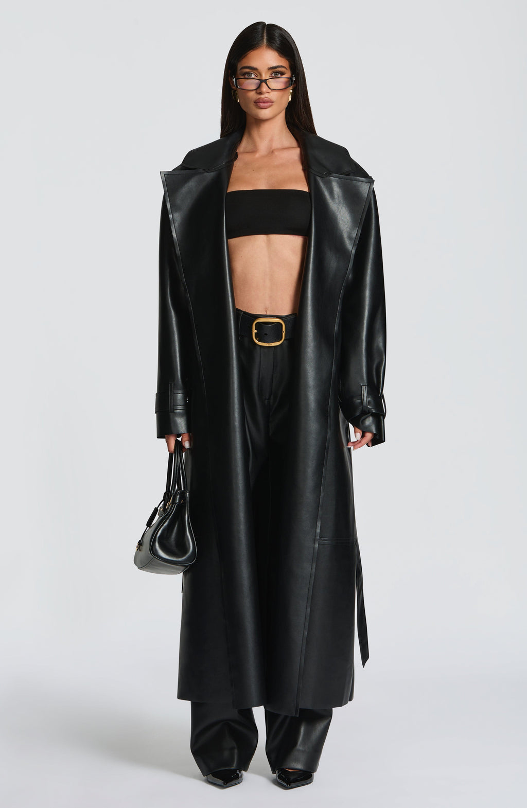 Bridget Trench Coat - Black - Napalia