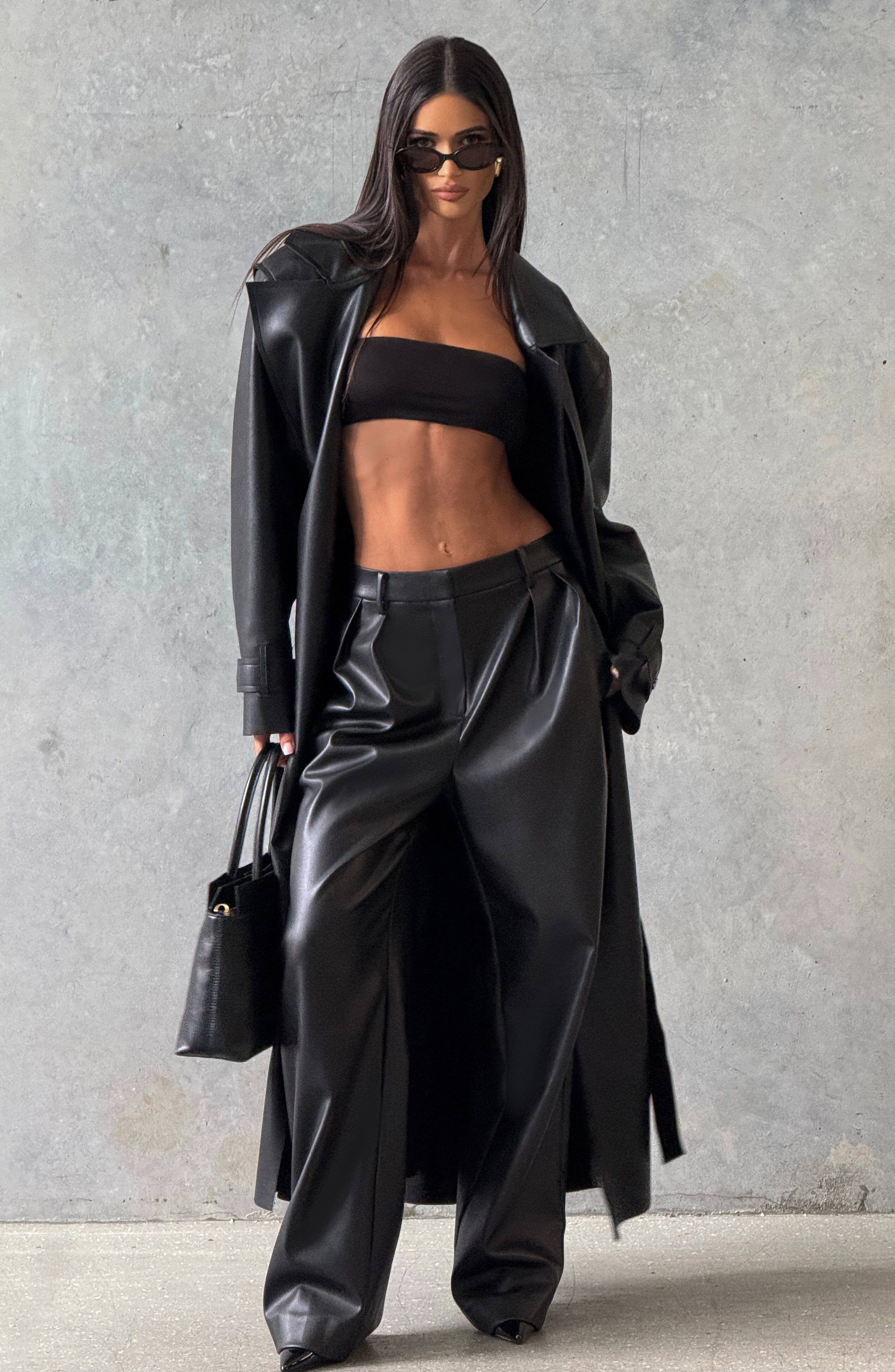 Bridget Trench Coat - Black - Napalia