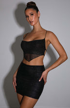 Brielle Top - Black Sparkle - Napalia