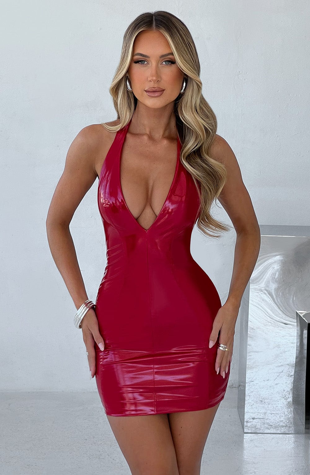 Brooke Mini Dress - Red - Napalia