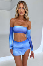 Brynn Top - Blue Haze Print - Napalia