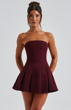 Bryony Mini Dress - Cherry Lacquer - Napalia