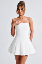 Bryony Mini Dress - Ivory - Napalia