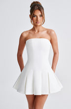 Bryony Mini Dress - Ivory - Napalia