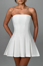Bryony Mini Dress - Ivory - Napalia