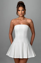 Bryony Mini Dress - Ivory - Napalia
