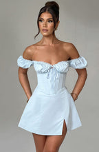 Caitlyn Mini Dress - Blue - Napalia