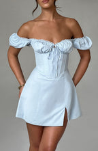 Caitlyn Mini Dress - Blue - Napalia