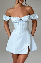 Caitlyn Mini Dress - Blue - Napalia