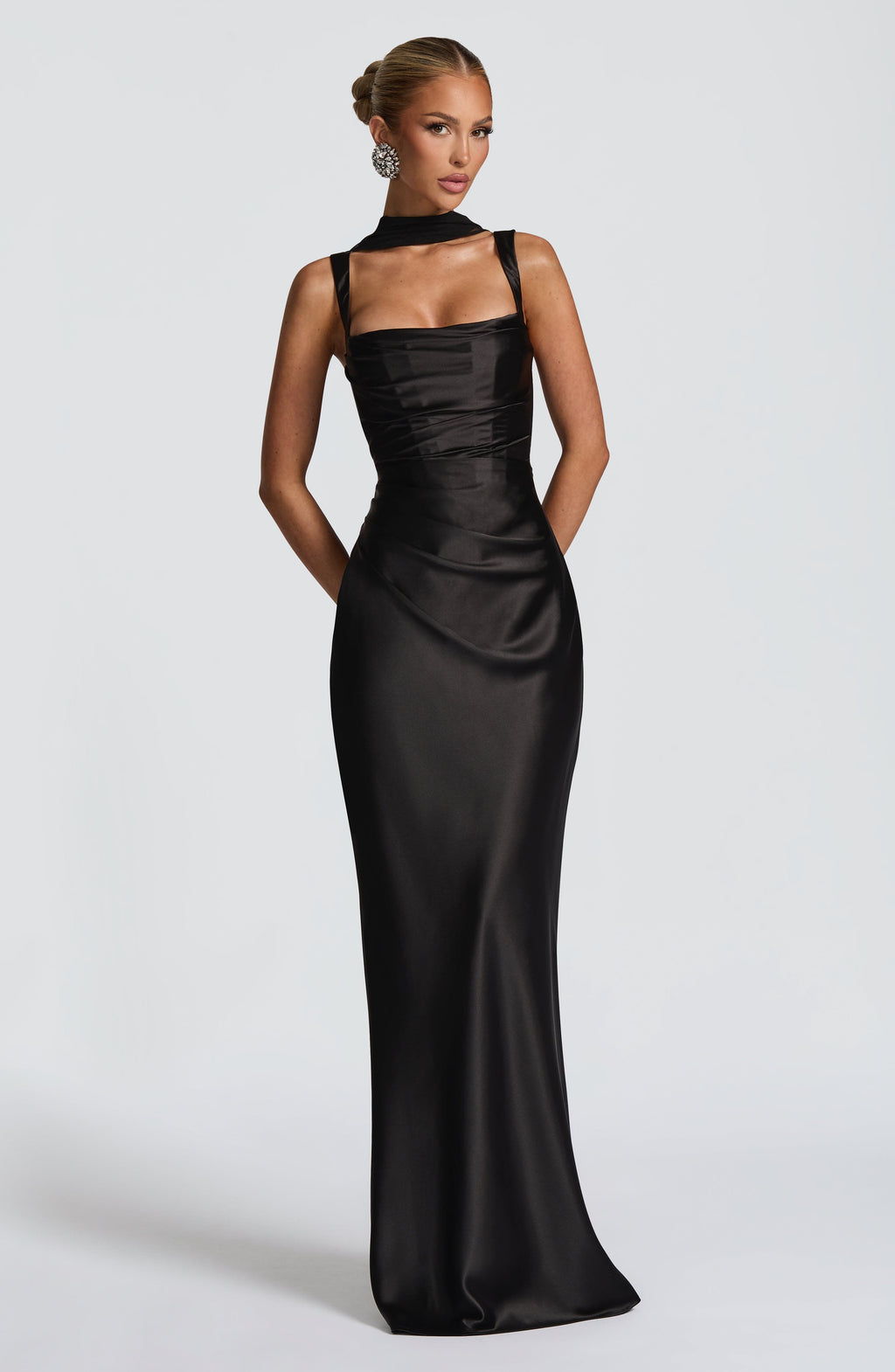 Calanthe Maxi Dress - Black - Napalia