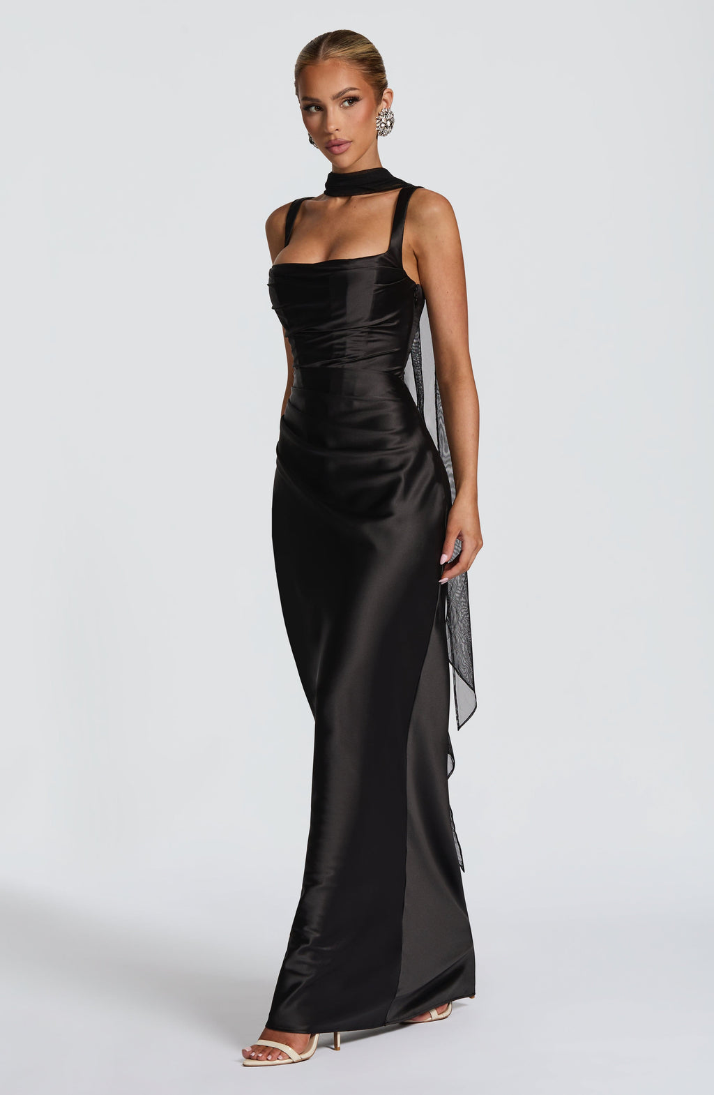 Calanthe Maxi Dress - Black - Napalia