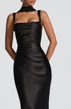 Calanthe Maxi Dress - Black - Napalia