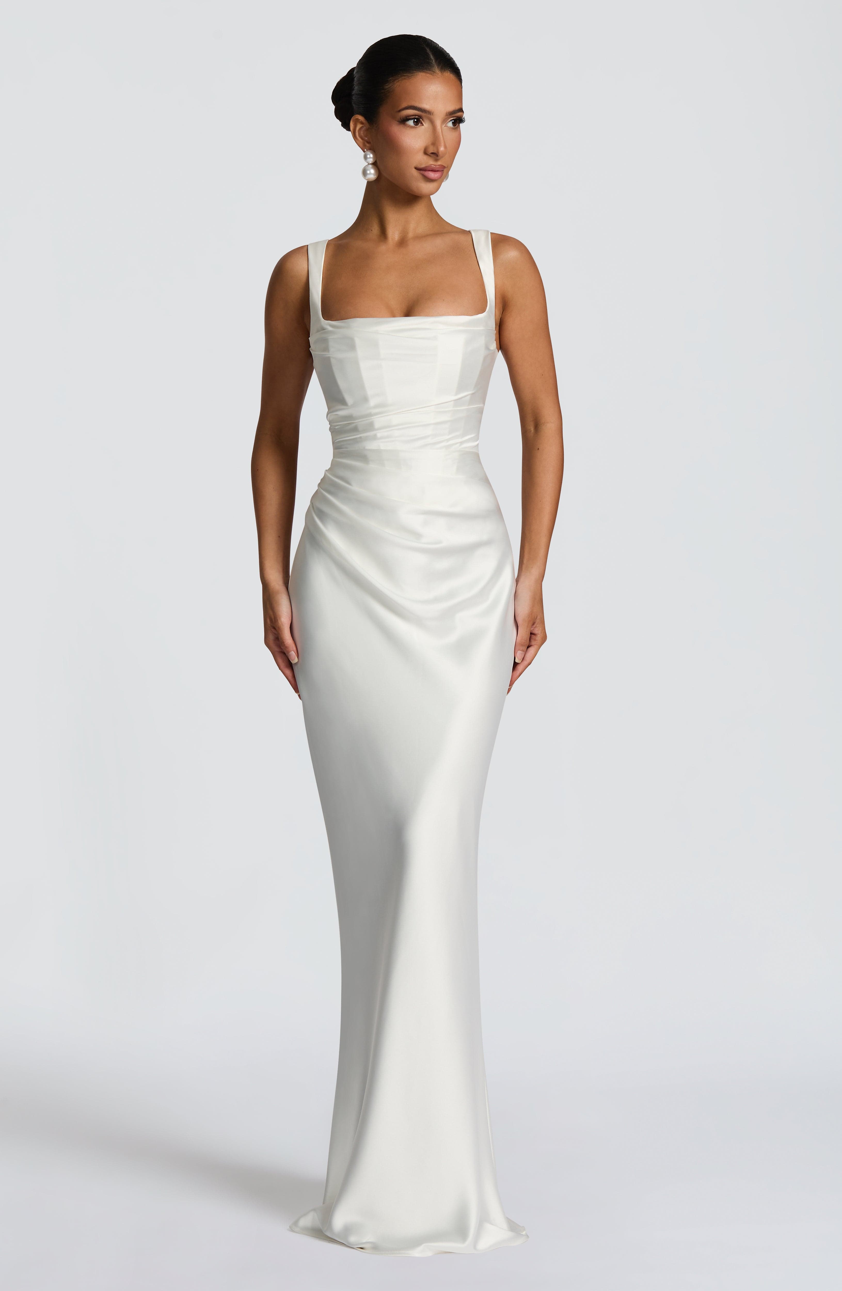Calanthe Maxi Dress - Ivory - Napalia