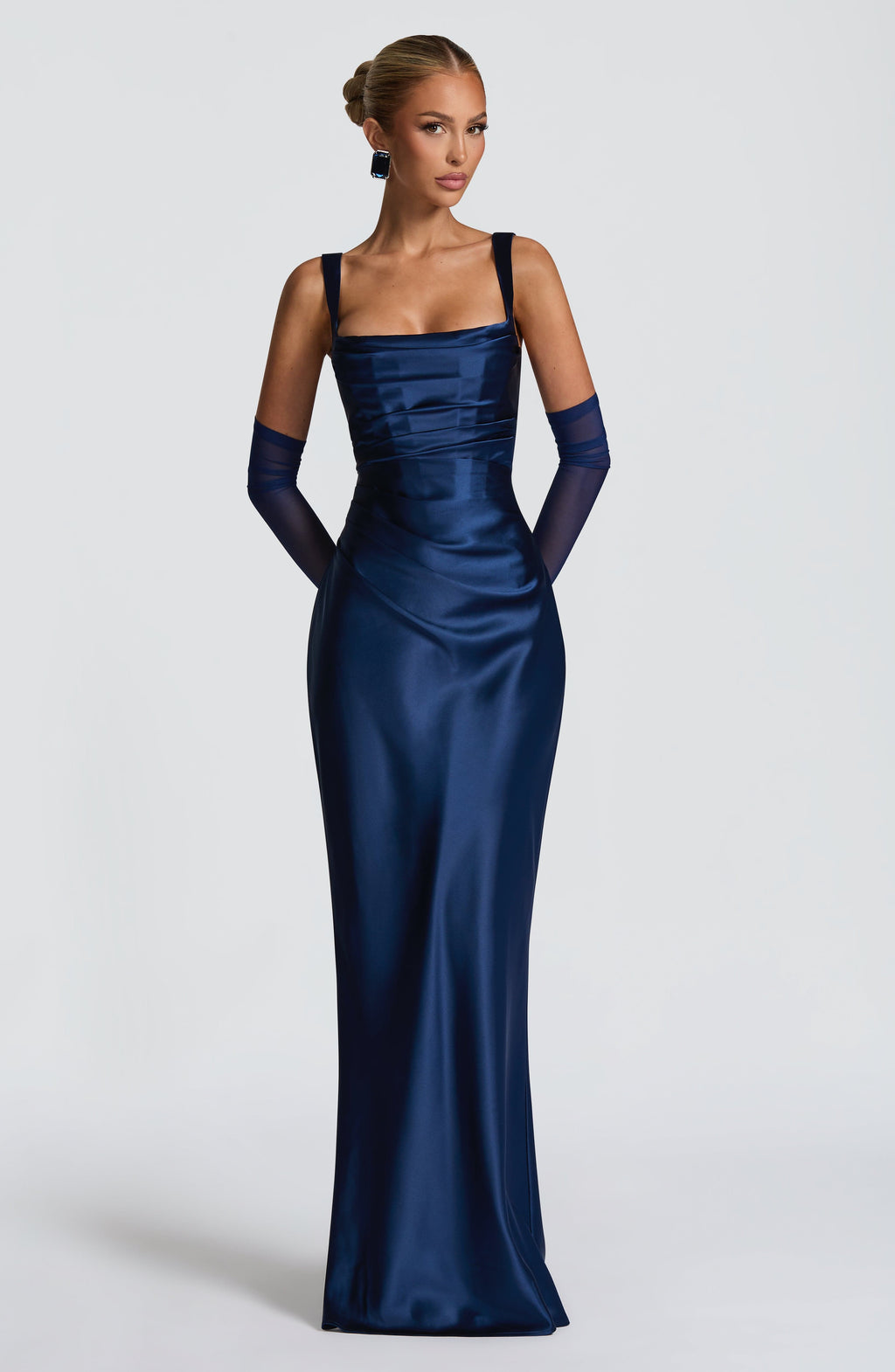 Calanthe Maxi Dress - Navy - Napalia