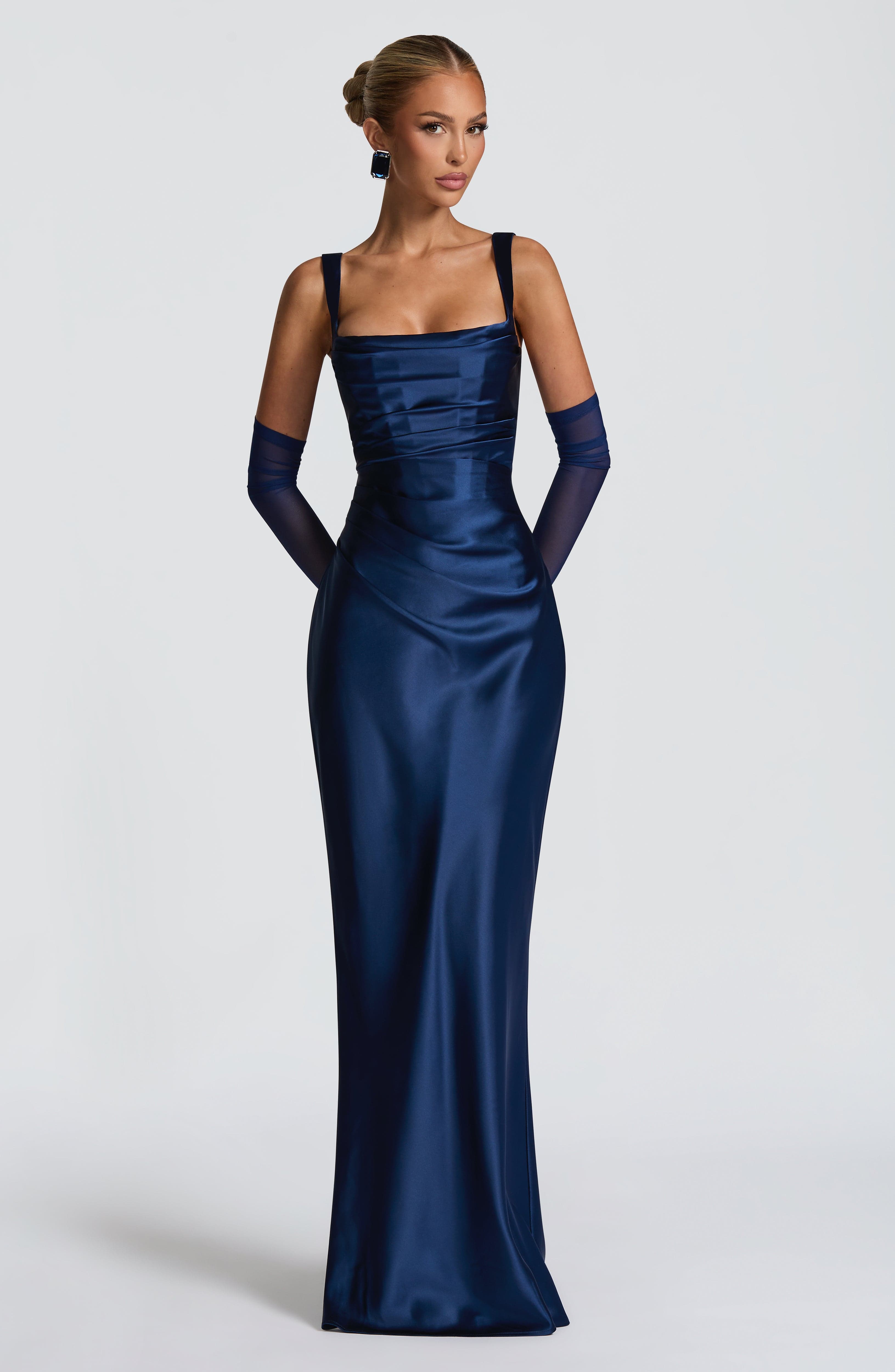 Calanthe Maxi Dress - Navy - Napalia