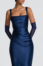 Calanthe Maxi Dress - Navy - Napalia