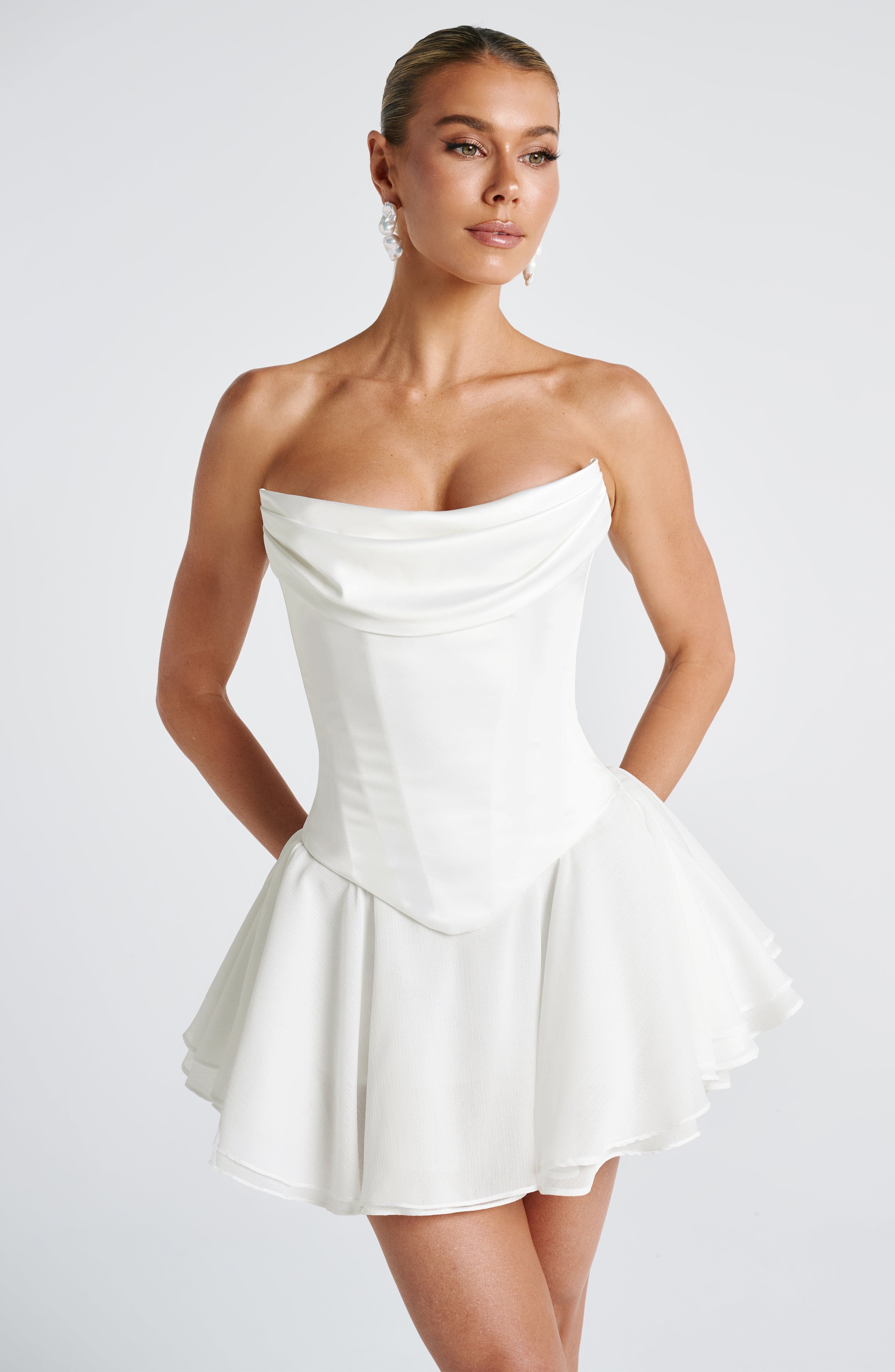 Callista Corset - Ivory - Napalia