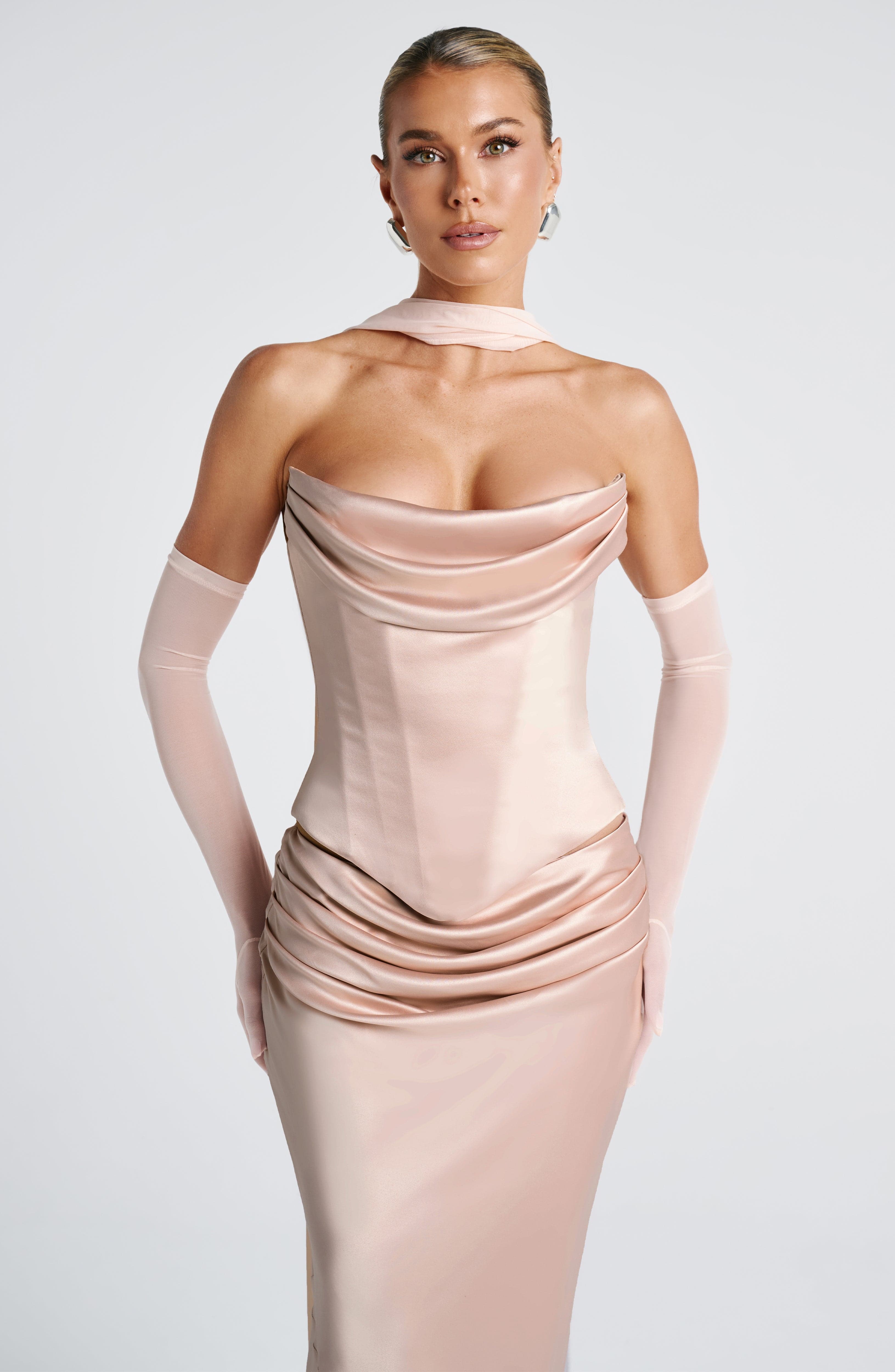 Callista Corset - Soft Peach - Napalia