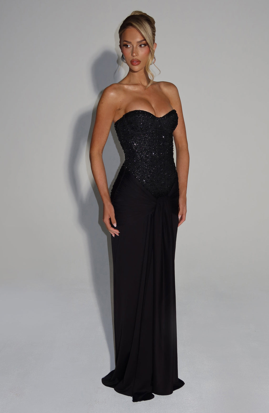 Carina Maxi Dress - Black - Napalia