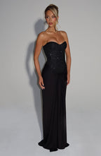 Carina Maxi Dress - Black - Napalia