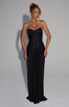 Carina Maxi Dress - Black - Napalia