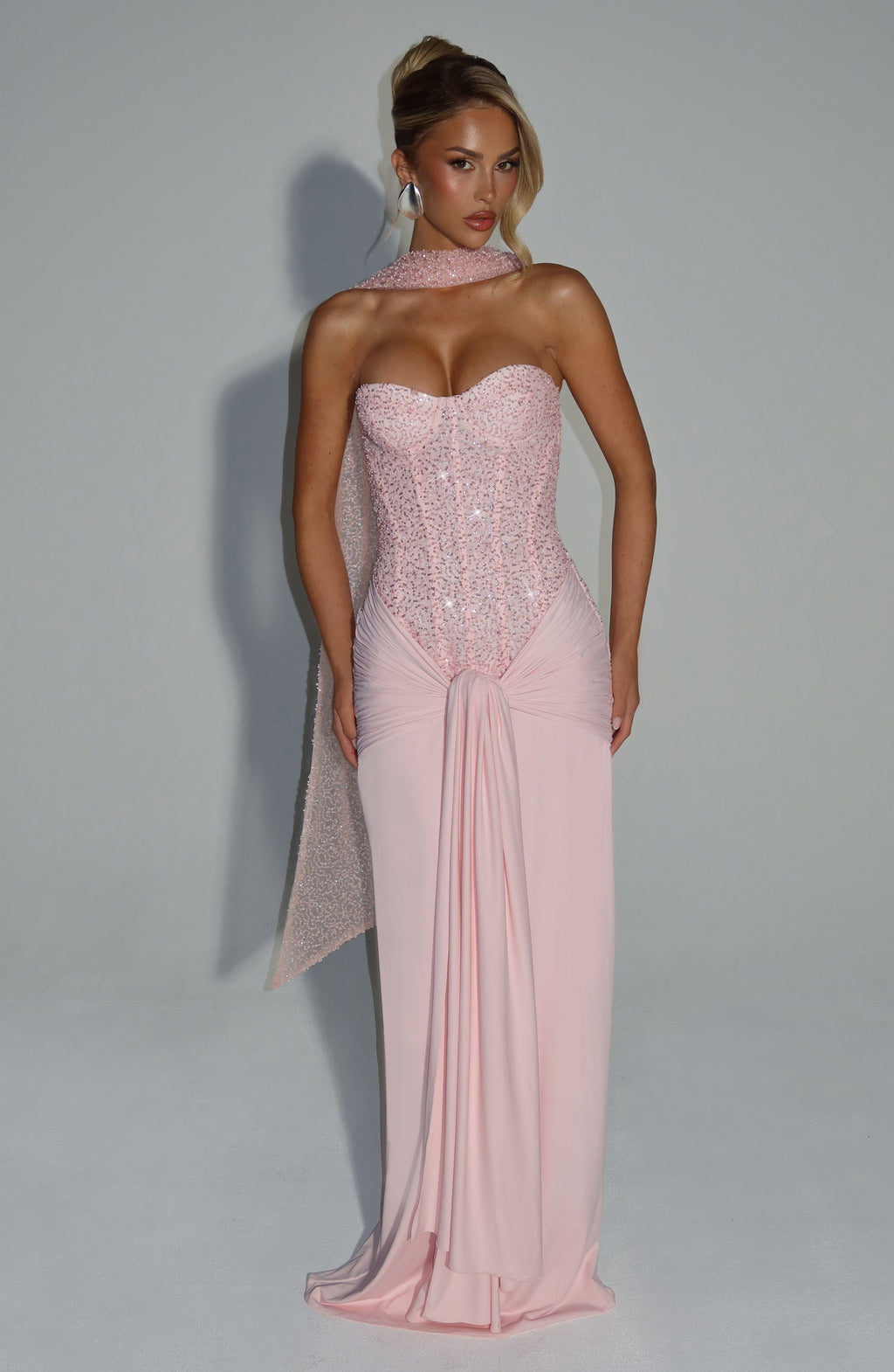 Carina Maxi Dress - Blush - Napalia