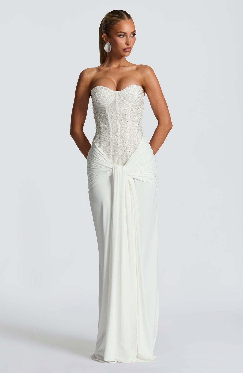 Carina Maxi Dress - Ivory - Napalia