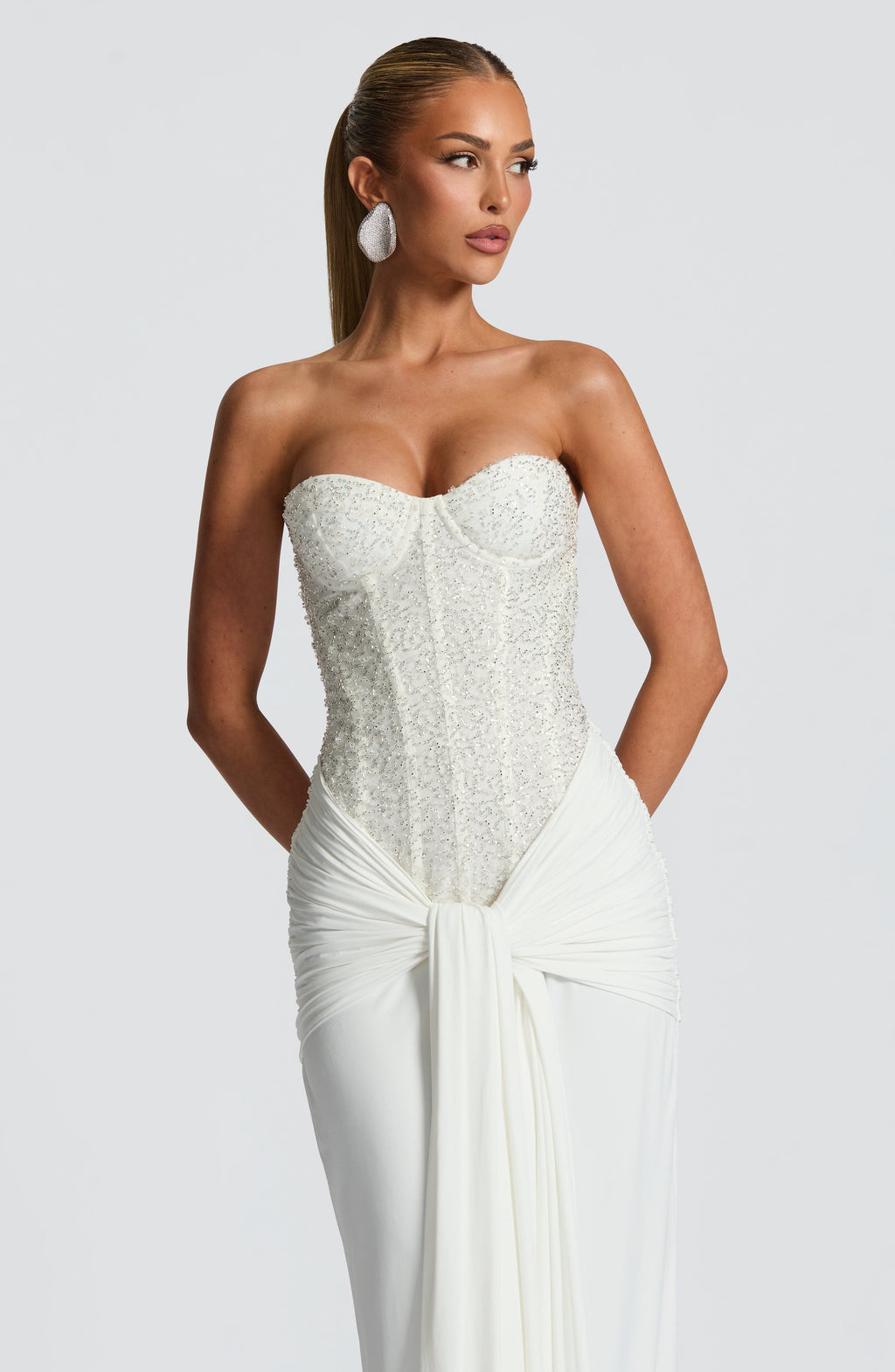 Carina Maxi Dress - Ivory - Napalia