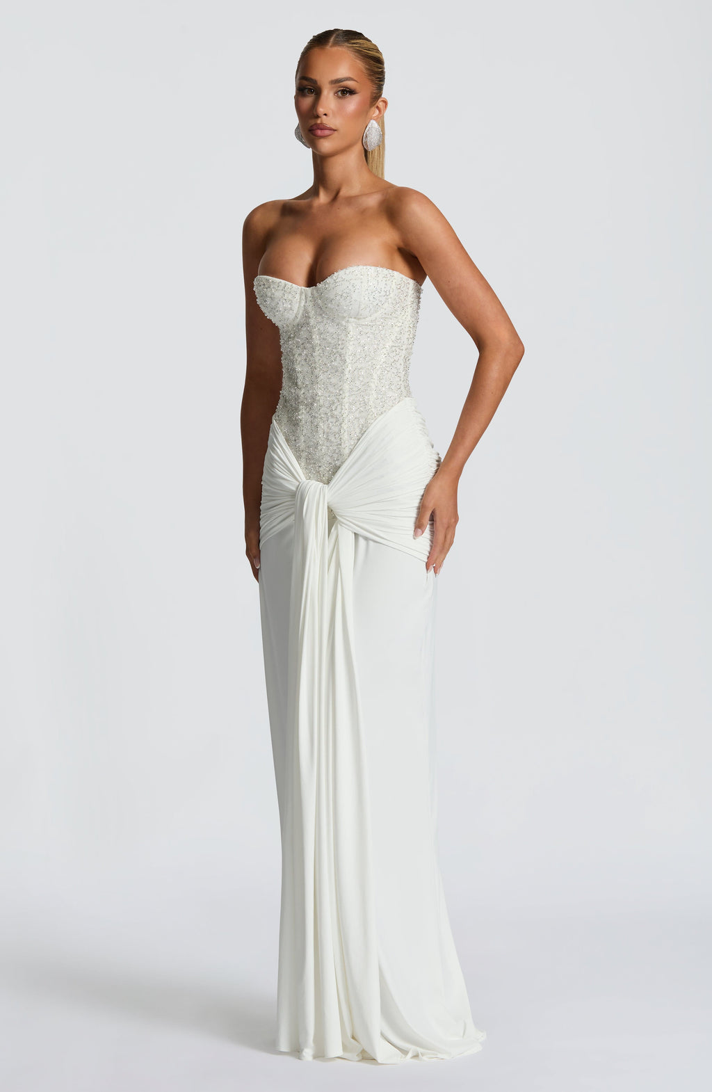 Carina Maxi Dress - Ivory - Napalia