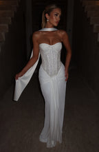 Carina Maxi Dress - Ivory - Napalia