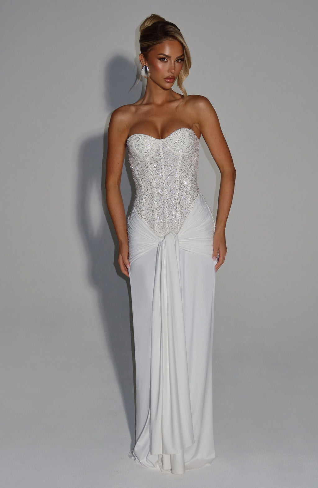 Carina Maxi Dress - Ivory - Napalia