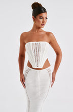 Carly Corset - White - Napalia