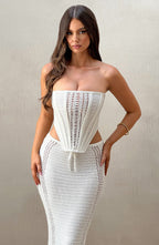 Carly Corset - White - Napalia