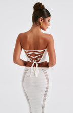 Carly Corset - White - Napalia