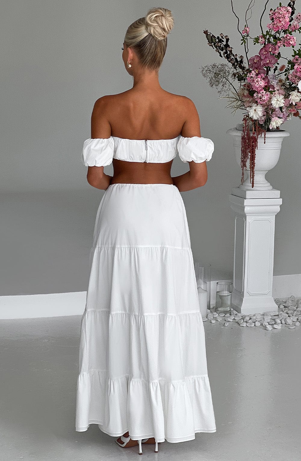 Carmen Maxi Skirt - Ivory - Napalia