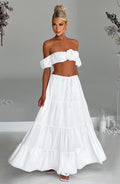 Carmen Maxi Skirt - Ivory - Napalia