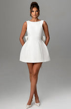 Carrie Mini Dress - Ivory - Napalia