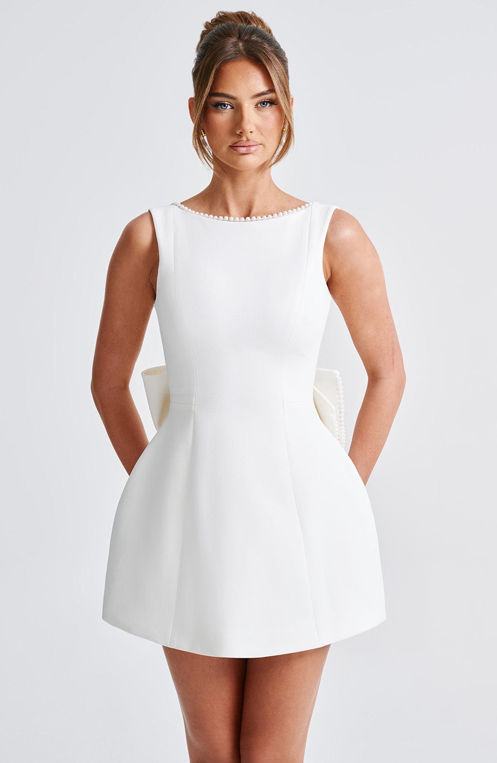 Carrie Mini Dress - Ivory - Napalia