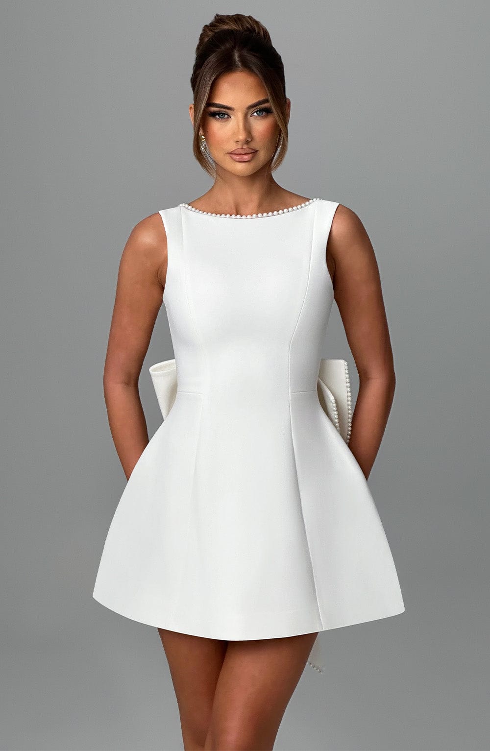 Carrie Mini Dress - Ivory - Napalia