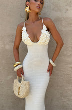Celaena Maxi Dress - Ivory - Napalia
