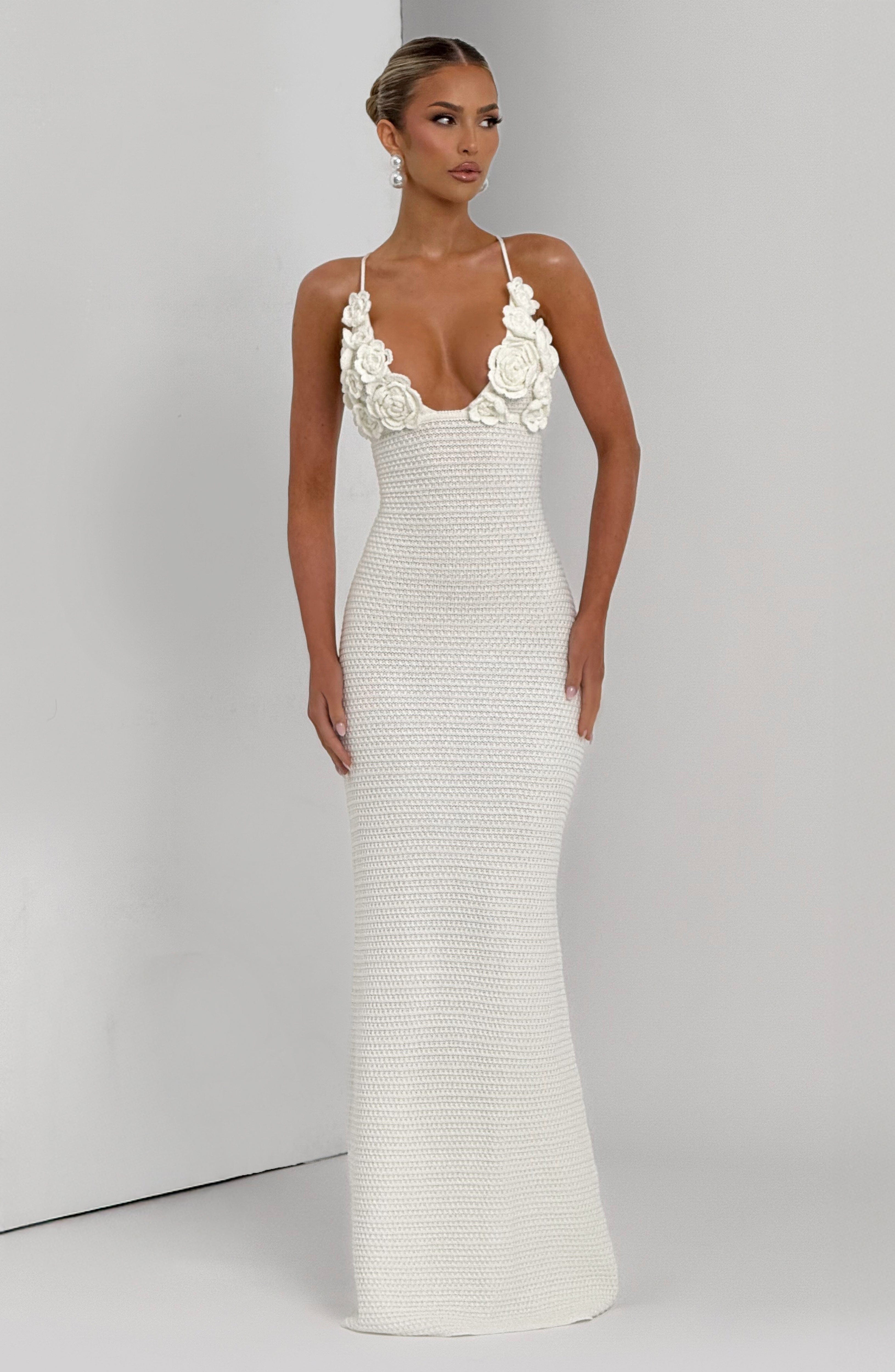 Celaena Maxi Dress - Ivory - Napalia