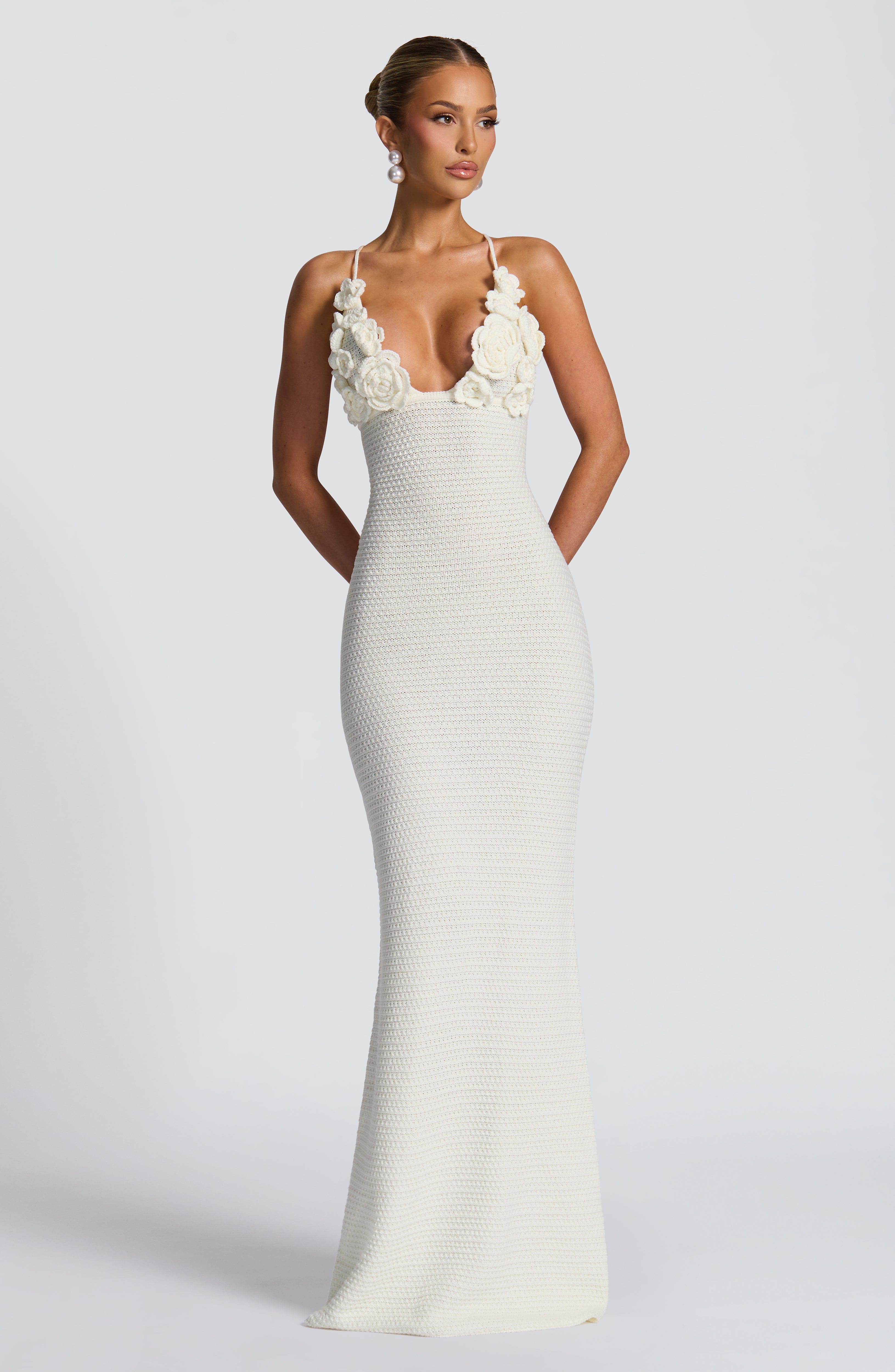 Celaena Maxi Dress - Ivory - Napalia