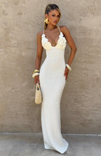Celaena Maxi Dress - Ivory - Napalia