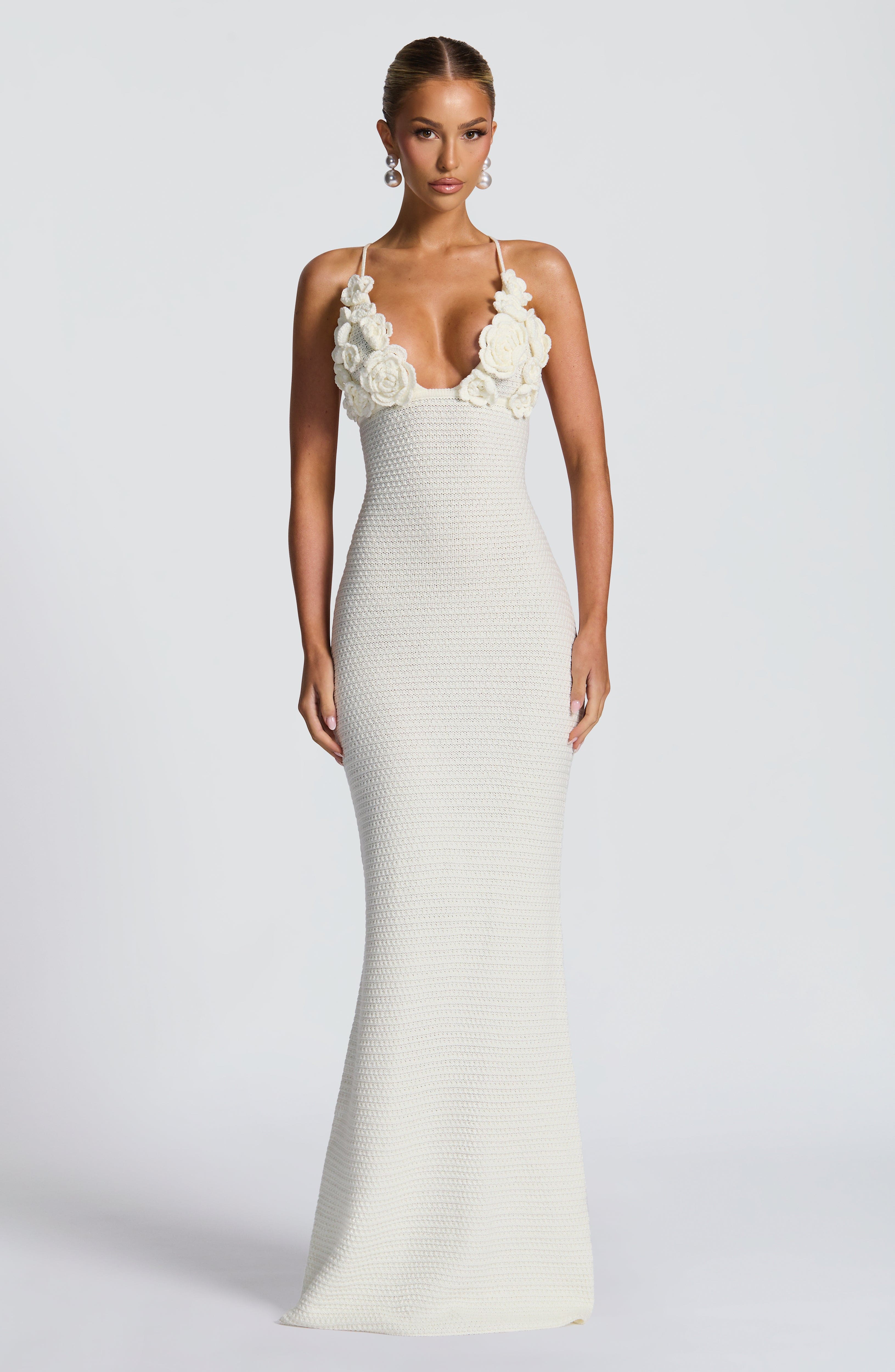 Celaena Maxi Dress - Ivory - Napalia